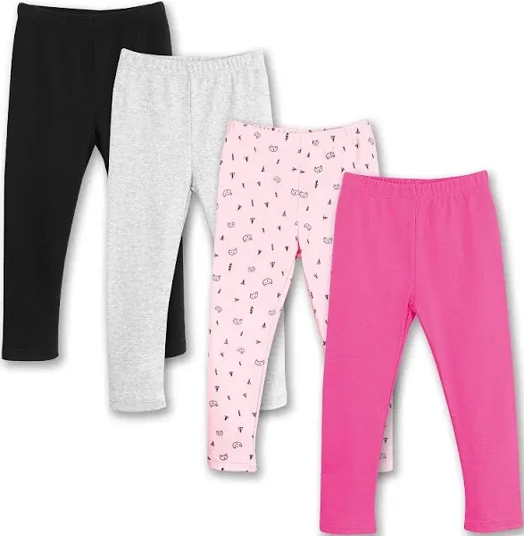 Little Star Organic Toddler Girl 3Pk Leggings