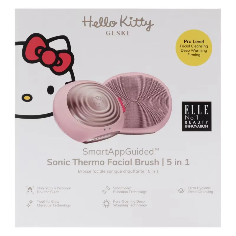 Hello Kitty Sonic Thermo Facial Brush 5 in 1 - Pink by Geske for Women - 1 Pc Brush