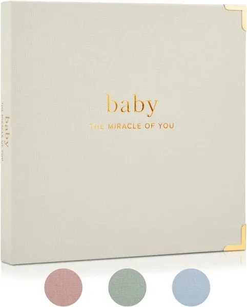 Keepsake Baby Memory Book for Boys and Girls – Timeless First 5 Year Baby Sage