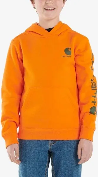 Carhartt Boys' Long Sleeve Hooded Sweatshirt