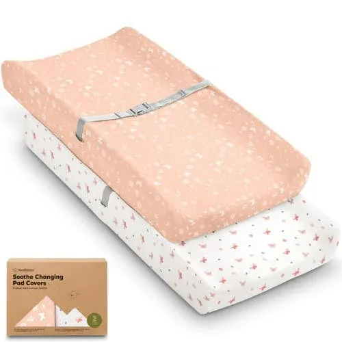 KeaBabies Soothe Changing Pad Covers