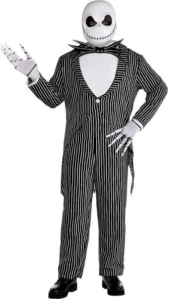 Adult Jack Skellington Plus Size Deluxe Costume - Disney The Nightmare Before Christmas