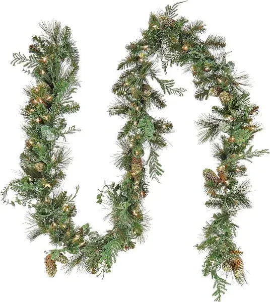 National Tree Company First Traditions 9-ft. Pre-Lit Artificial North Conway Garland