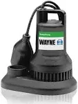 Wayne 1/3 HP 3,000 gph Thermoplastic Tethered Float Switch AC Sump Pump