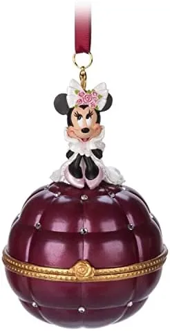 Disney Minnie Mouse Engagement Ring Box Ornament Disney Multicolor