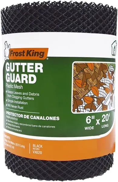 Frost King VX620 6&#034;x20&#039; Plastic Gutter Guard