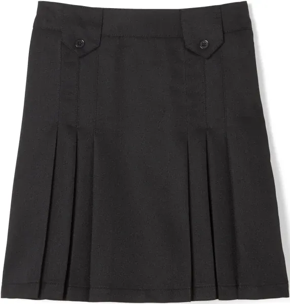 French Toast Big Girls&#039; Plus Pleat and Tab Skirt