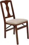 Stakmore Queen Anne Folding Chair Set of 2, Cherry