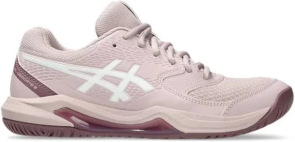 Womens Gel-Dedicate 8 Tennis Shoes Watershed Rose and White