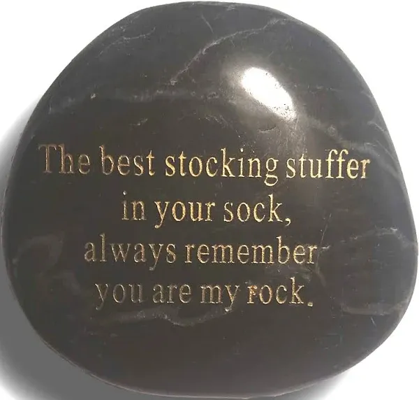 Engraved Rock Stocking Stuffer