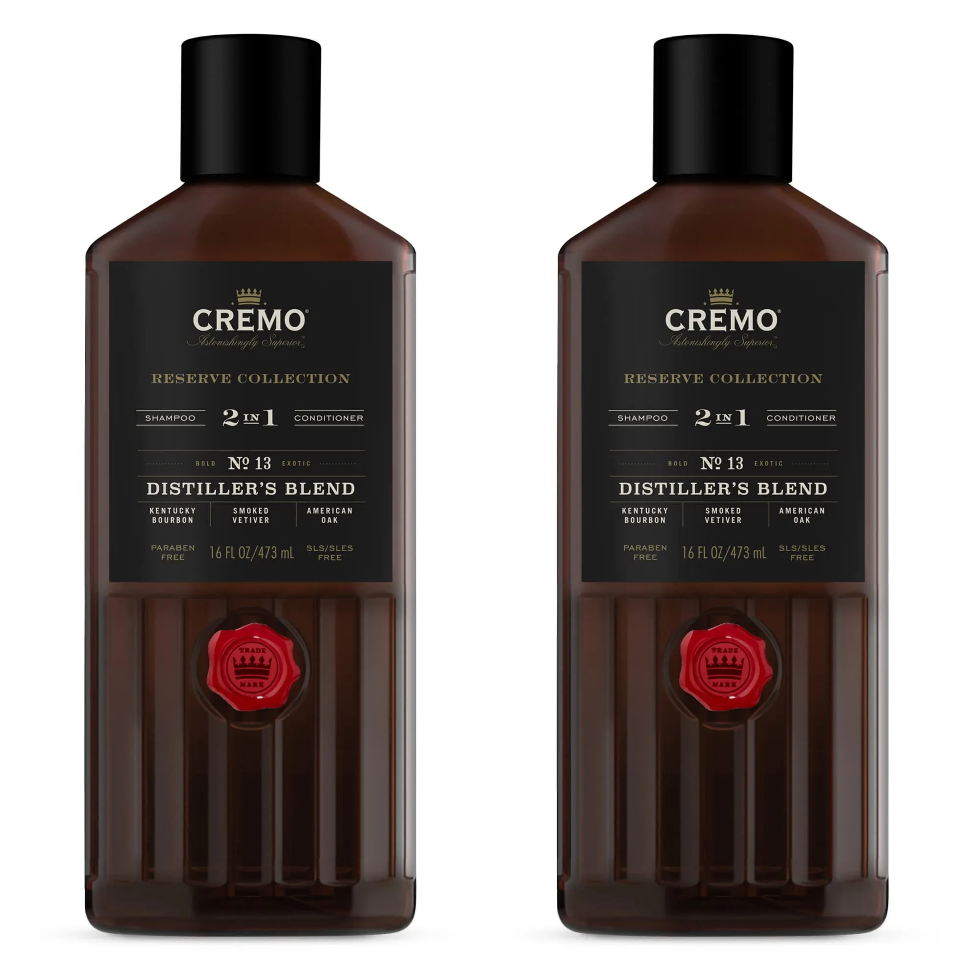 Cremo Bourbon &amp; Oak Barber Grade 2-in-1 Shampoo &amp;  Assorted Scents 