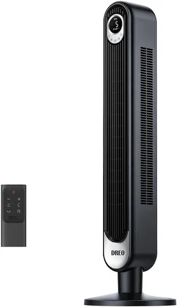  Tower for bedroom, 90° Oscillating Standings, 25ft/s Floor Fan Black Standard