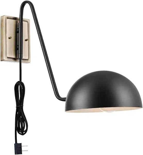 Globe Electric Addison 1-Light Plug-in Wall Sconce