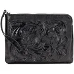 PATRICIA NASH BLACK TOOLED CASSINI WRISTLET