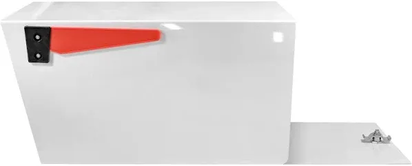 Mail Boss 7529V Mail Manager Street Safe Locking Security Mailbox, Alpine White