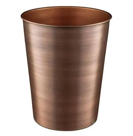  Handcrafted Metal Wastebasket Trash Can for Antique Copper Finish Standard