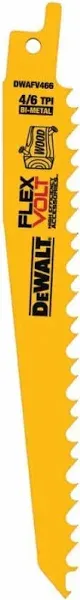 DeWalt DWAFV466 6" 6tpi Reciprocating Saw Blade 5 Pack