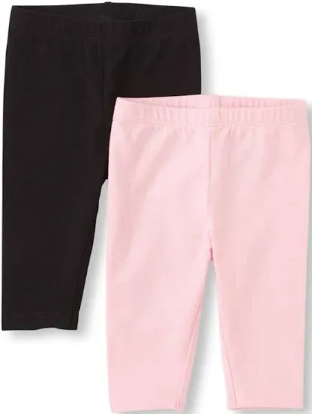 The Children's Place baby Girls Capri Leggings 2 Pack