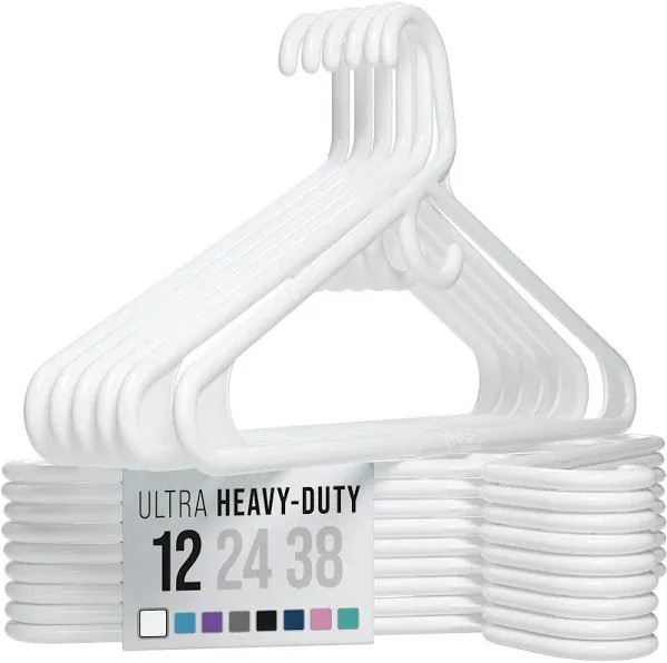 NEATERIZE Ultra Heavy Duty Plastic Clothes Hangers