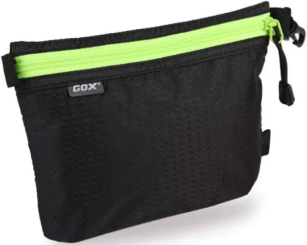 GOX Ultra Light Carry On Zipper Pouch Toiletry Bag Packing Sack Makeup Bag Digital Bag (Black)