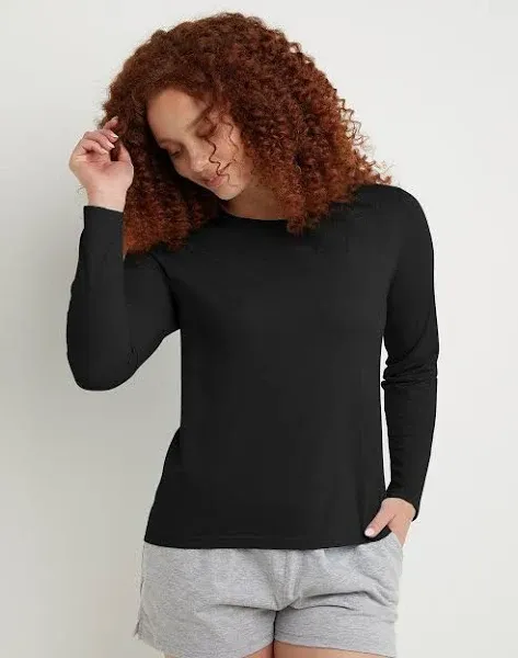 Hanes Long Sleeve T-Shirt Originals Women's Tri-Blend