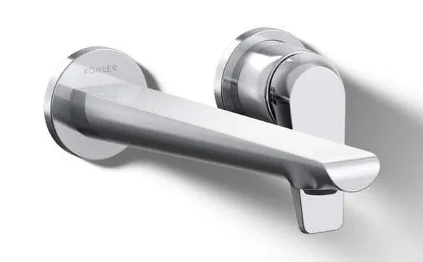 KOHLER K-97358-4 Avid Wall-mount bathroom sink faucet, 1.2 gpm