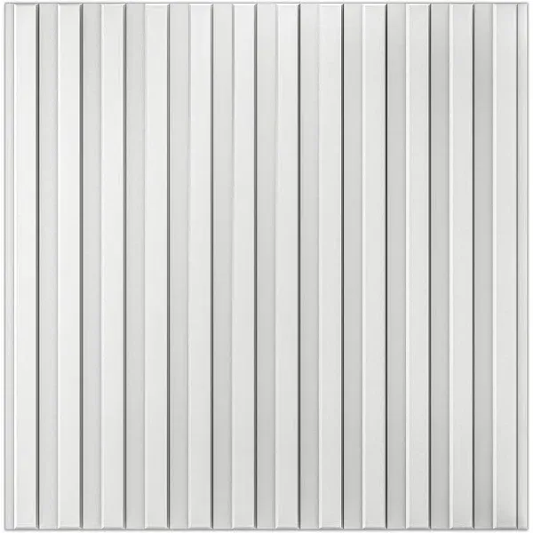 Art3d 12-Pack 19.7&#039;&#039;x19.7&#039;&#039; Slat Wall Panel, 3D Fluted Textured Panel, 32 Sq.ft