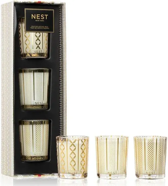 NEST New York Festive Votive Trio Mini Candle Set - New In Box