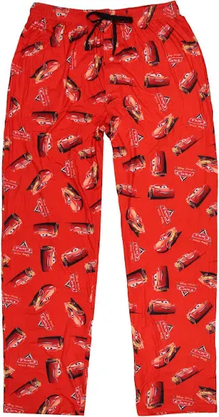 Disney Cars Men's Lightning McQueen Logo Design AOP Lounge Sleep Pajama Pants