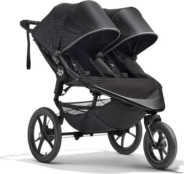 Baby Jogger Summit X3 Double Jogging Stroller - Midnight Black