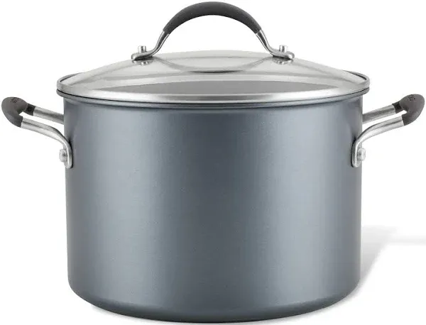 Circulon 8-Quart ScratchDefense A1 Series Nonstick Stockpot with Lid, Graphite