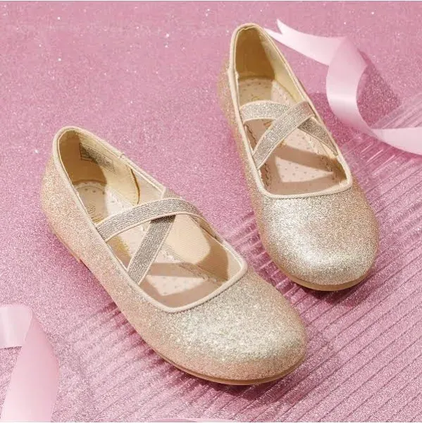 Girls Flats Shoes Kids Toddler Shoes Princess Ballerina Flat Shoes Dress Wedding