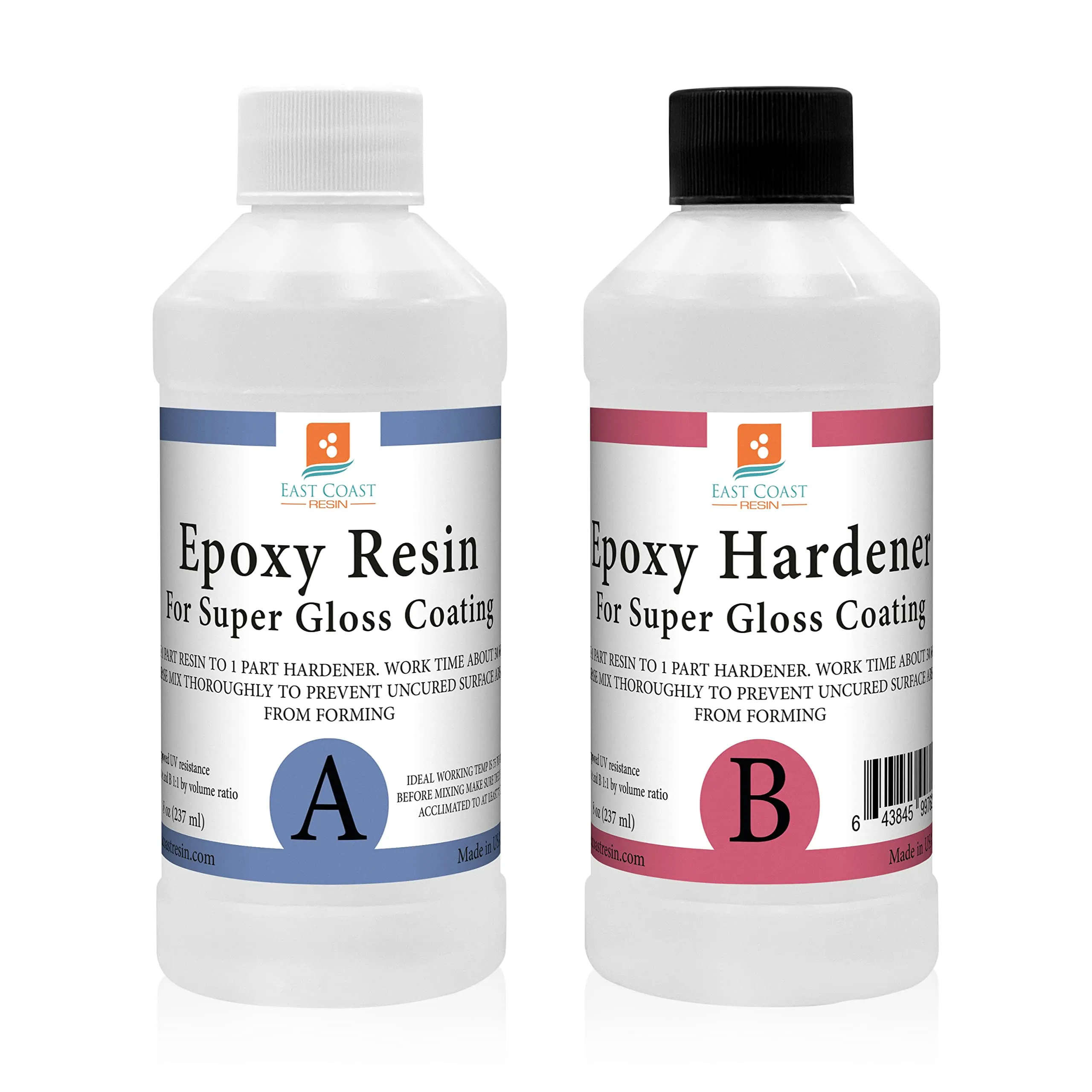 East Coast Resin Epoxy Resin Crystal Clear 16 oz Kit