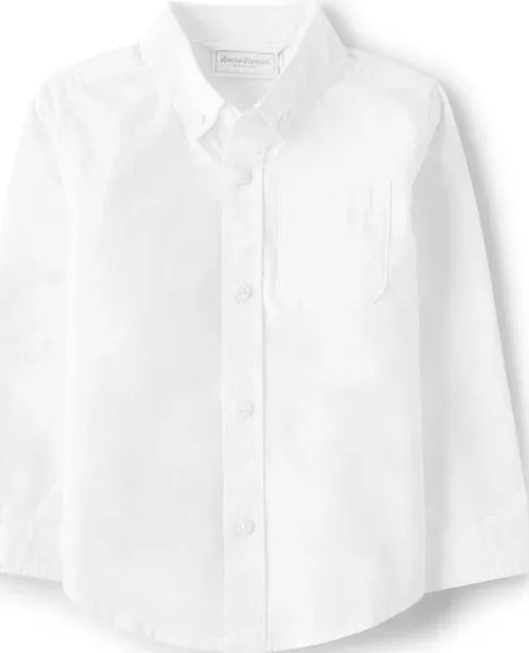 Gymboree Boys' Poplin Button Up Dress Shirt