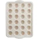 Trudeau Silicone 24 Count Mini Muffin Pan, Multi-Color Confetti, Dishwasher Safe, Size: 24ct Mini Muffin