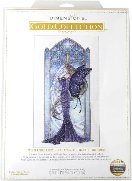 Dimensions Gold Collection Wintertime Fairy Advanced Counted Cross Stitch Kit