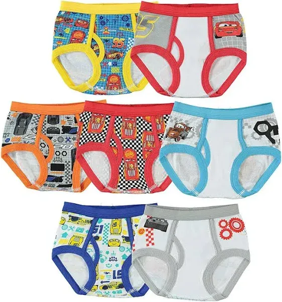 NEW Pixar Cars Underwear Briefs 2t-3t Boys 3Pack