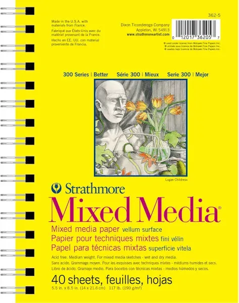 Strathmore 300 Series Mixed Media Paper Pad