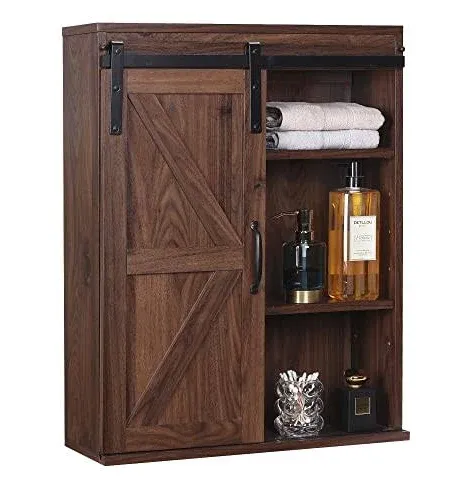 Rustown Farmhouse Wall Storage Bathroom Cabinet