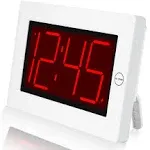 KWANWA Small Wall Clock, Digital Alarm Clock, 8&#034; Extra Large Display, 3&#034; LED Dig