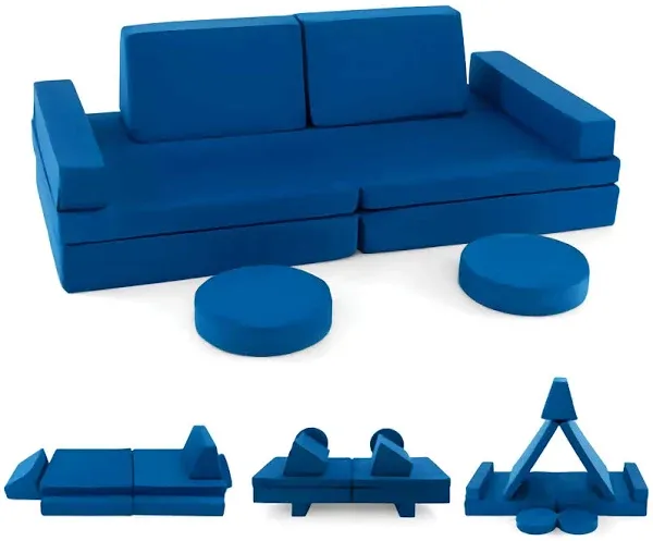 Costway 10 Pcs Kids Play Sofa Set