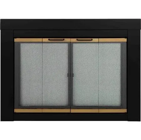 Pleasant Hearth Arrington Fireplace Glass Door