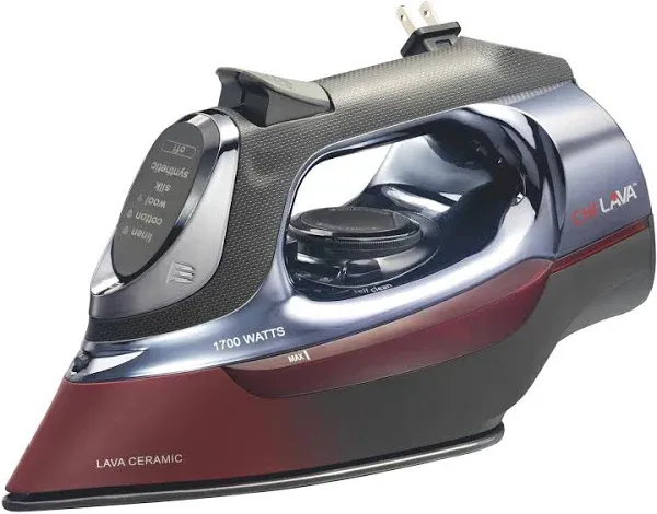 Chi Steam Iron for Clothes with 8’ Retractable Cord 1700 Watts 3-Way A