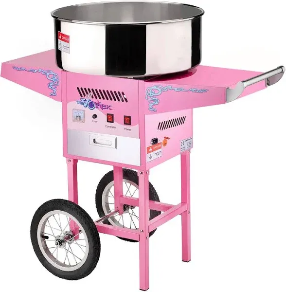 Great Northern Popcorn Company Vortex Cotton Candy Floss Machine with Cart 6304