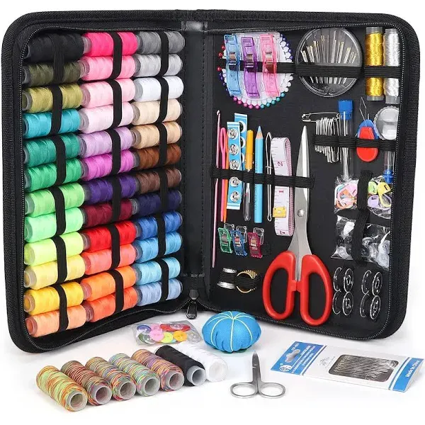 Large Sewing Kit for Adults: YUANHANG Newly Upgraded 251 Pcs Premium Sewing S...