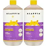 Alaffia Babies and Kids Bubble Bath, Gentle Baby Essentials for Delicate Skin, Cleansing & Calming Bubbles, Plant Based Formula, Vegan, Lemon