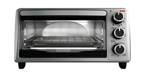 BLACK+DECKER 4 Slice Natural Convection Toaster Oven - Silver - TO1745SSG