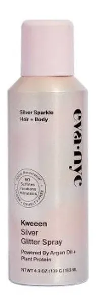 Eva NYC Kweeen Silver Glitter Hair Spray