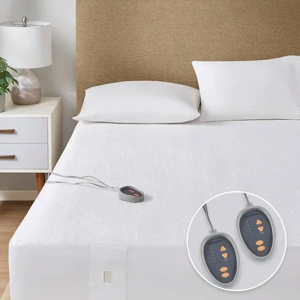 Cool Touch Heated Mattress Pad - All-Season Comfort with 5 Heat Settings, Machine Washable Design