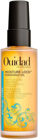 Ouidad Moisture Lock Mongongo Hair Oil for Curly Hair, 1.7 fl oz, Multi-Use Leave-In Hair Treatment, Fast-Absorbing Elixir, Hydrates, Smoothes, Strengthens & Restores Natural Luster, All Curl Types